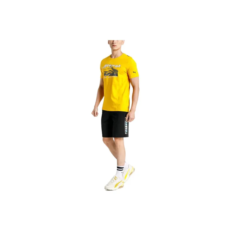 Attempt X PUMA T Shirts Unisex Gold-1