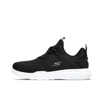 Skechers Go Run Mojo Cushioned Wear-Resistant Breathable Low-Top Casual Shoes Men's Black White