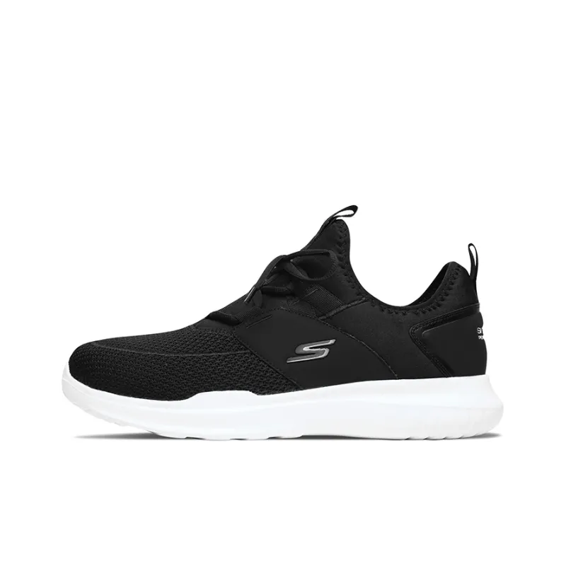Skechers Go Run Mojo Cushioned Wear-Resistant Breathable Low-Top Casual Shoes Men's Black White-0