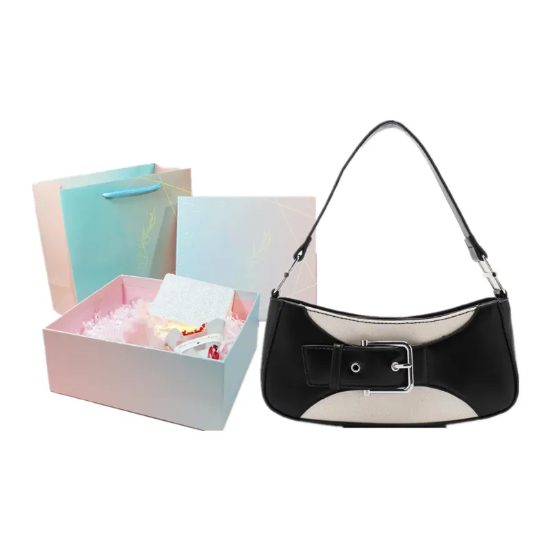 NOMK PU Crossbody Bag, Shoulder Bag, Baguette Bag, Small Square Bag, Handbag, Shoulder Bag Regular Women's Multicolor-9
