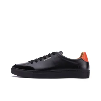CHIORYN Stylish Skateboarding Shoes Men's Black Orange Tail