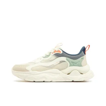 361° Anti Slip And Wear Resistant Breathable Low Top Casual Shoes Women's White Teal Blue