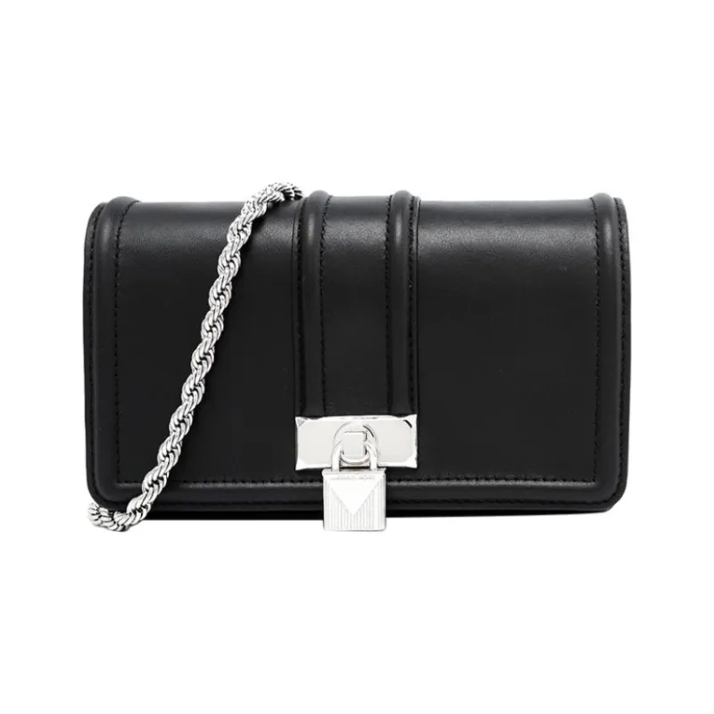 MICHAEL KORS Cow Leather Messenger Bag Shoulder Bag Crossbody Bag Women's Black-0