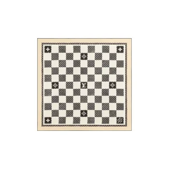 LOUIS VUITTON Silk Scarves Women's Beige