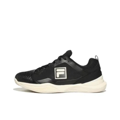 FILA 5 Types To Choose Speed Serve T9 Anti-Slip Wear-Resistant Low-Top Tennis Shoes Unisex Black White Korean Style