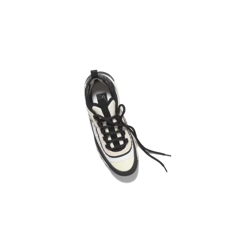 CHANEL Slip Resistant Low Top Sports Casual Shoes Men's Black White-3