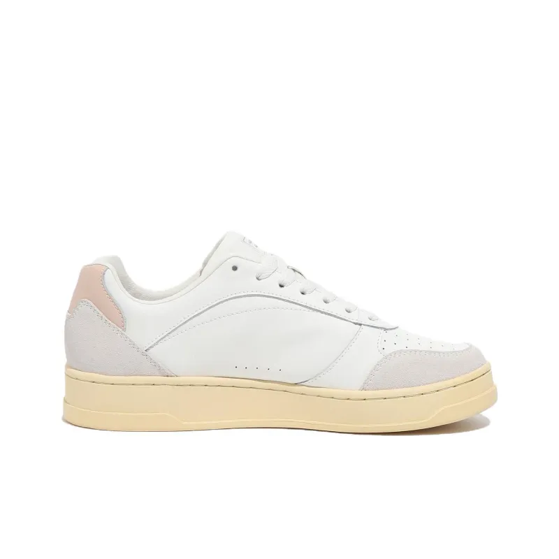 FILA Targa Classic Slip Resistant Cushioning Low Top Skateboard Shoes Unisex White Beige Korean Style-1