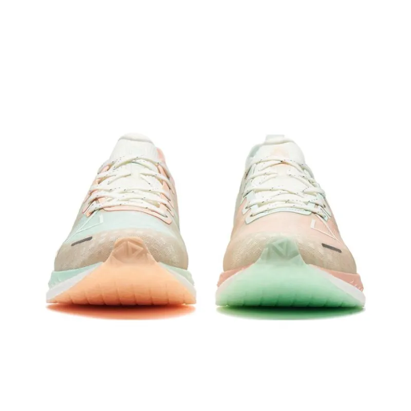 XTEP Two Thousand Kilometers 1.0 Running Shoes Women's Low Top Pink/Green-3