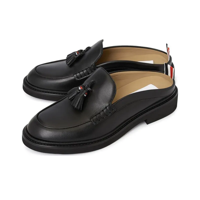 THOM BROWNE Tassel-detailed Slip-on Loafers-1