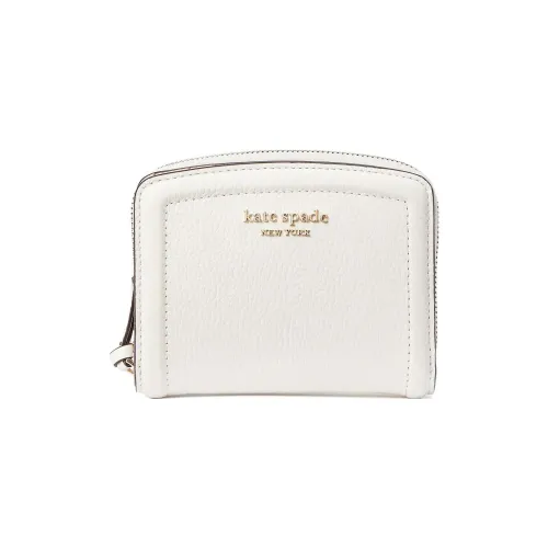 Kate Spade Leather Coin Purses Wallets Women's Milk White