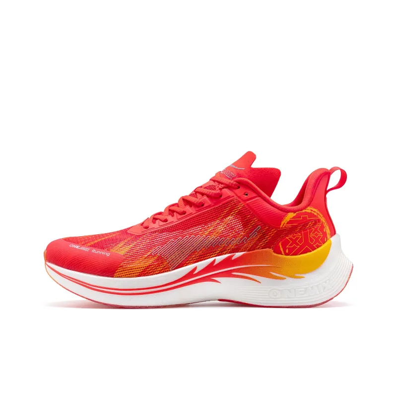 ONEMIX Yi Shuang Body Measurement Professional Racing Running Shoes Unisex Afterglow Red-1