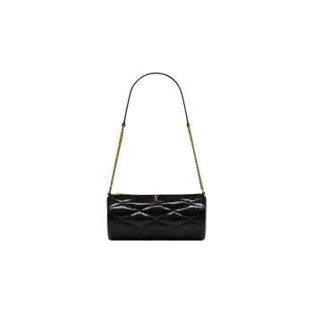 SAINT LAURENT Artificial Leather Cylinder Bag Shoulder Bag Handbag Shoulder Bag Mini Women's Black