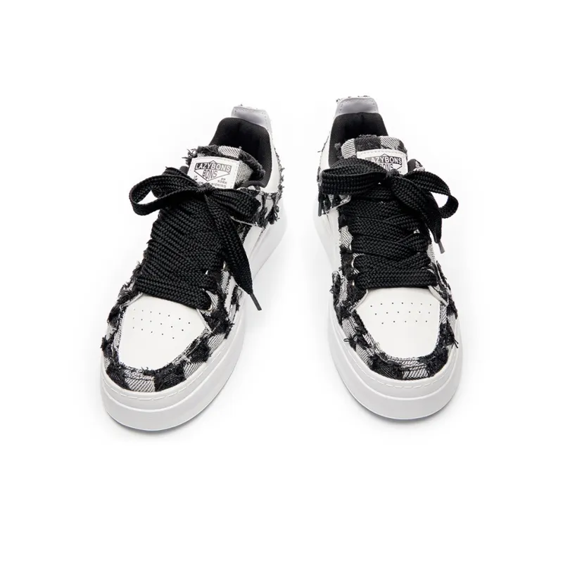 LAZY BONS Slip Resistant, Abrasion Resistant, Lightweight, Height Increasing Low Top Skateboard Shoes Unisex-3