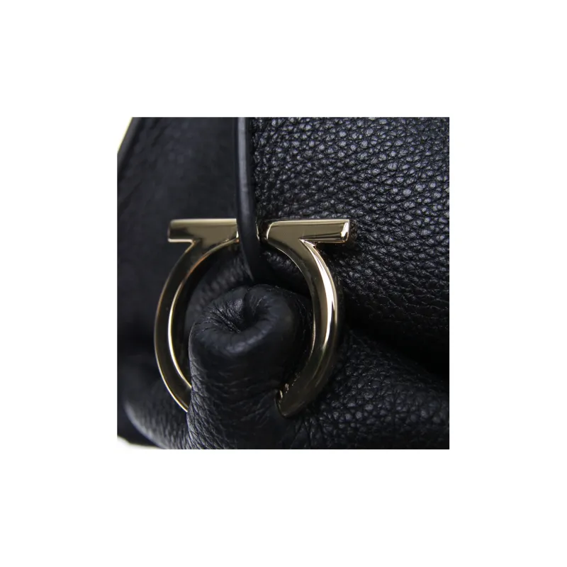 FERRAGAMO Calfskin Handbag Crossbody Bag Regular Women's Black-3