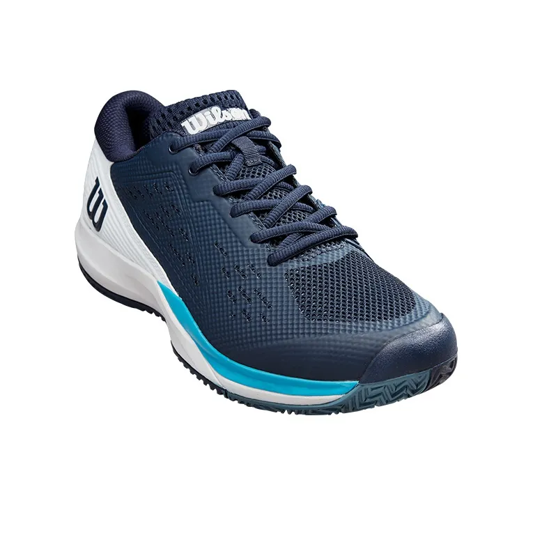 Wilson RUSH PRO ACE Low Top Tennis Shoes Men's White Blue-1
