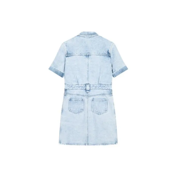 DKNY Short-Sleeved Dresses Women's Light Denim Blue-1