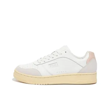 FILA Targa Classic Slip-Resistant Cushioning Low-Top Skateboard Shoes Unisex White Beige Korean Style