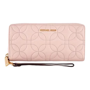 MICHAEL KORS Leather Clutches Wallets Women's Pink