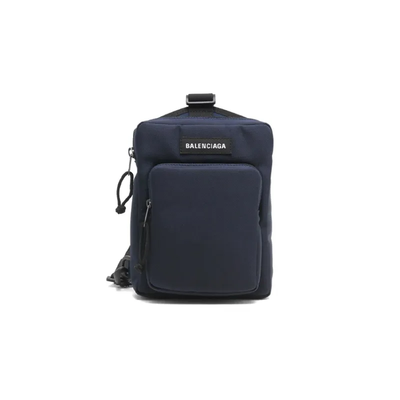 Balenciaga Explorer Nylon Crossbody Bag Shoulder Bag Men's Dark Blue-0
