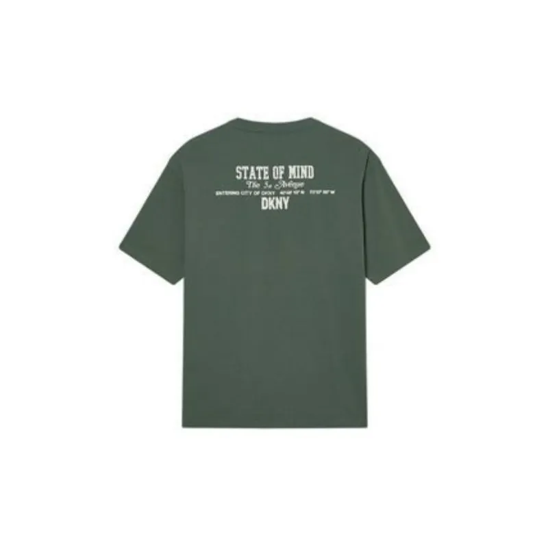 DKNY T-Shirts Men Olive Green-1