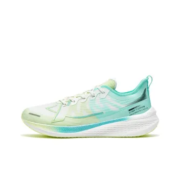 XTEP Two Thousand Kilometers 1.0 Anti Slip Wear Resistant Low Top Long Distance Running Shoes Men's White Green