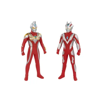 BANDAI Ultra Decisive Battle Collection Bandai Hero Toy Ultraman Max Vs. Ultraman Geno Action Figures 13cm