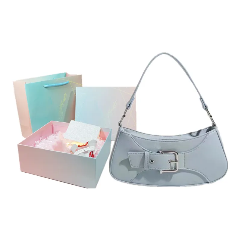 NOMK PU Crossbody Bag, Shoulder Bag, Baguette Bag, Small Square Bag, Handbag, Shoulder Bag Regular Women's Multicolor-12