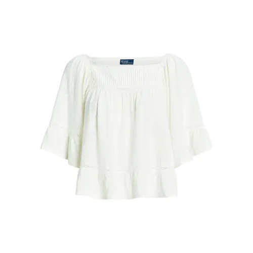 Polo Ralph Lauren Crop Tops Women's White