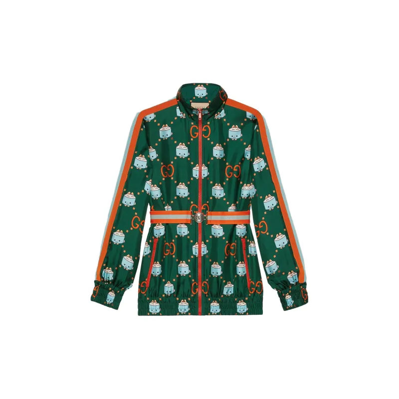 GUCCI Long Sleeved Dresses Women's Green-1