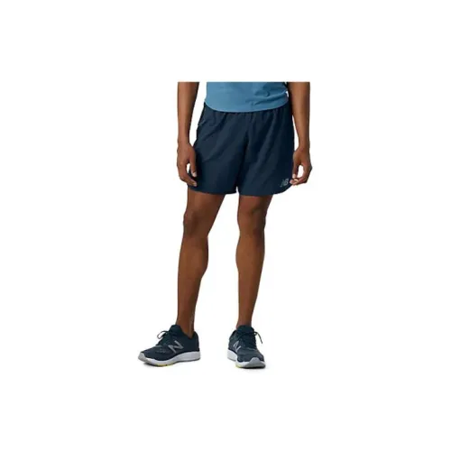 New Balance Impact Run 5 Inch Casual Shorts Men Blue