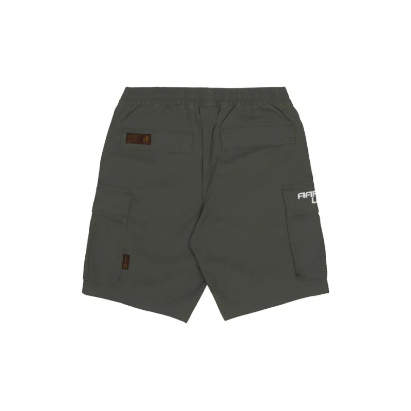 Aape Logo patch Cotton Bermuda Shorts-4