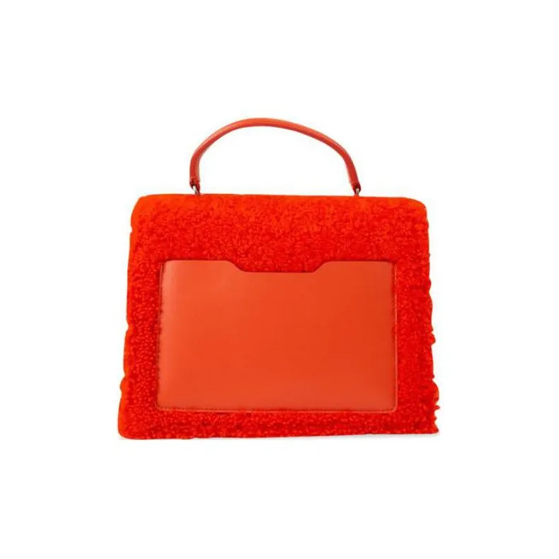 OFF WHITE 2.8 Jitney Bag Furry Orange-2