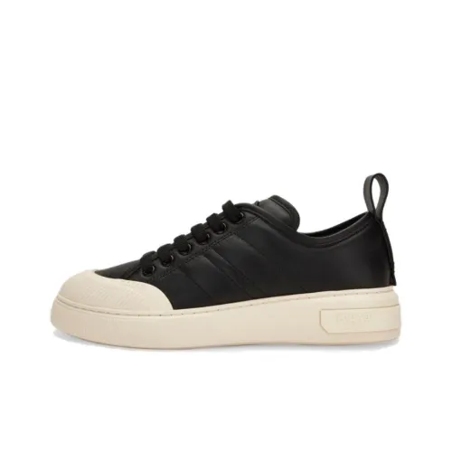 BALLY Skateboard Shoes Men Low-Top Black/White