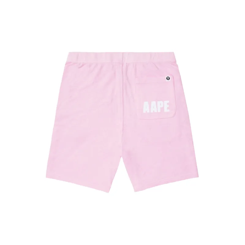 Aape Logo embroidered Cotton Track Shorts-3