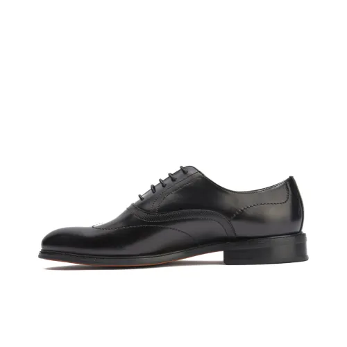 PEDRO Dress Shoes Men Low Top Black/Umber