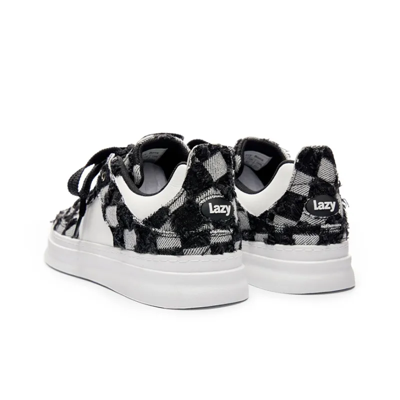 LAZY BONS Slip Resistant, Abrasion Resistant, Lightweight, Height Increasing Low Top Skateboard Shoes Unisex-4