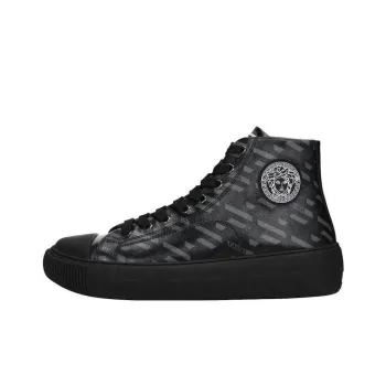 VERSACE Stylish Skateboarding Shoes Men's Black