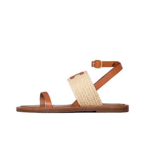 CELINE Strap Sandals Women's Brown