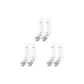 3 Pack (White+White+White)