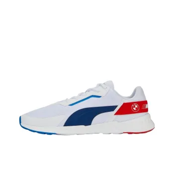 PUMA BMW M Motorsport Bmw Mms Tiburion Logo Anti-Slip Wear-Resistant Low-Top Sports Casual Shoes Men's White Blue Red