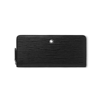 MONTBLANC Cow Leather Cell Phone Pouch Men's Black