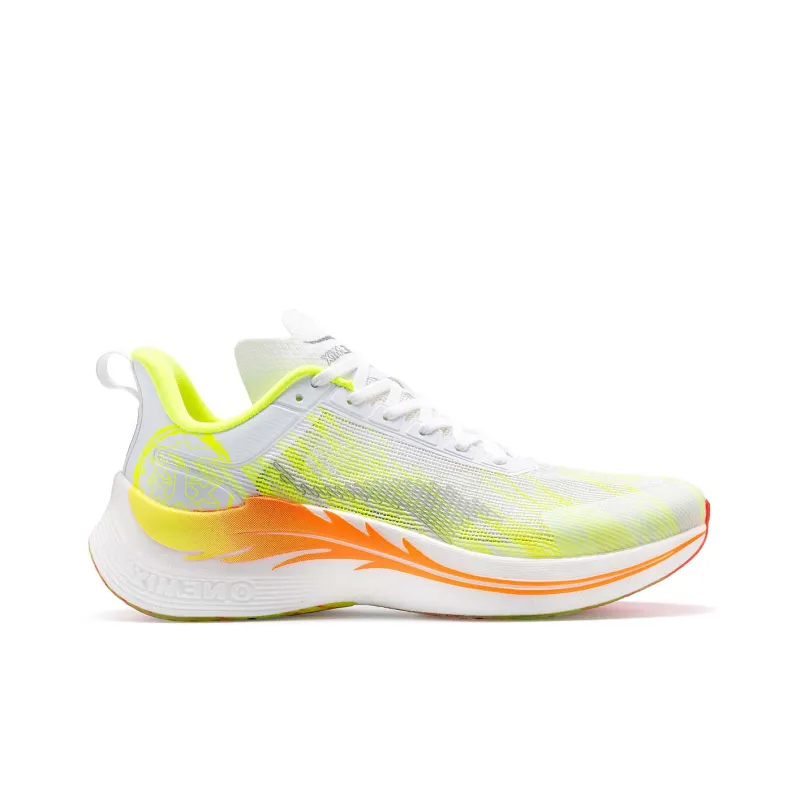 ONEMIX Yi Shuang Body Measurement Professional Racing Running Shoes Unisex Fluorescent White-2