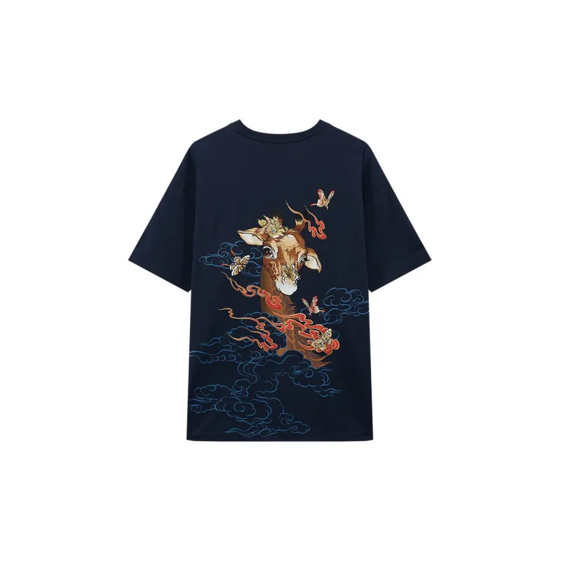 ONIARAI T Shirts Men Light Blue-1