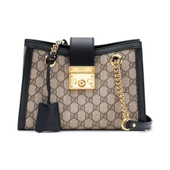 GUCCI Padlock Canvas Tote Bag, Shopping Bag, Portable Crossbody Bag, Shoulder Bag Women's