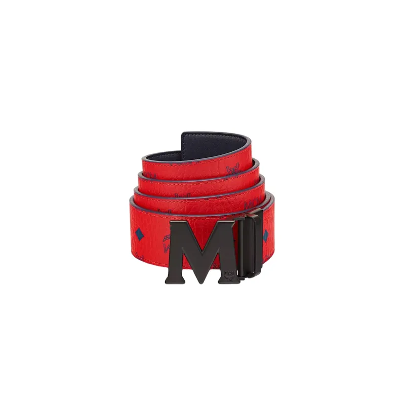 MCM Claus M Reversible Belt Visetos Monogram-1