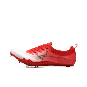 HEALTH 1200 Cushioned Slip Resistant Low Top Sprint Training Running Shoes Unisex White Red