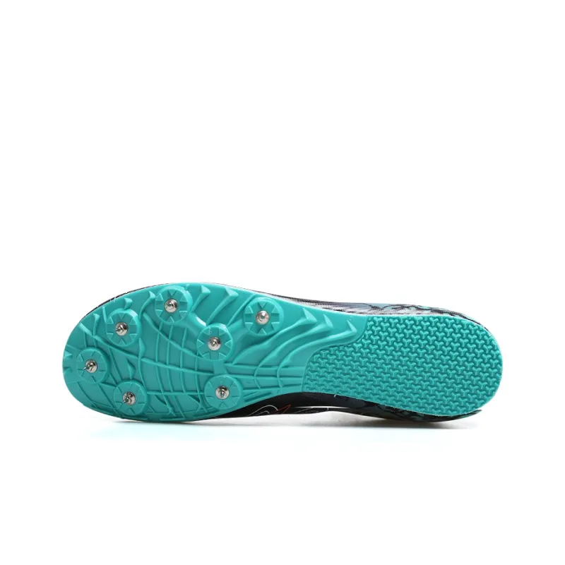 HEALTH Cushioned Slip Resistant Low Top Running Shoes Unisex Black Cyan-3