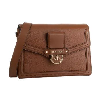 MICHAEL KORS Jessie Leather Messenger Bag Shoulder Bag Women's Brown