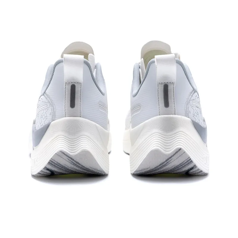 ONEMIX Yi Shuang Body Measurement Professional Racing Running Shoes Unisex White Silver Gray-4