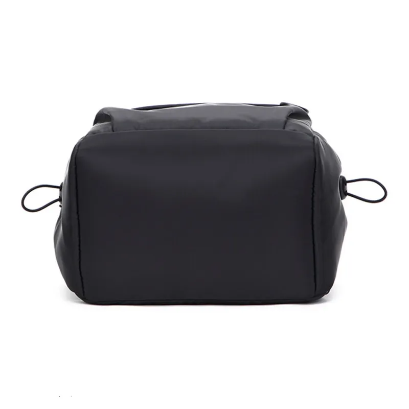 NOMK Nylon Canvas Backpack Small Size Unisex Black-4